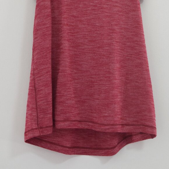 LULULEMON Red Rosewood Twist & Toil 2-in-1 Built In Bra Tank Top | Size M - Picture 4 of 7